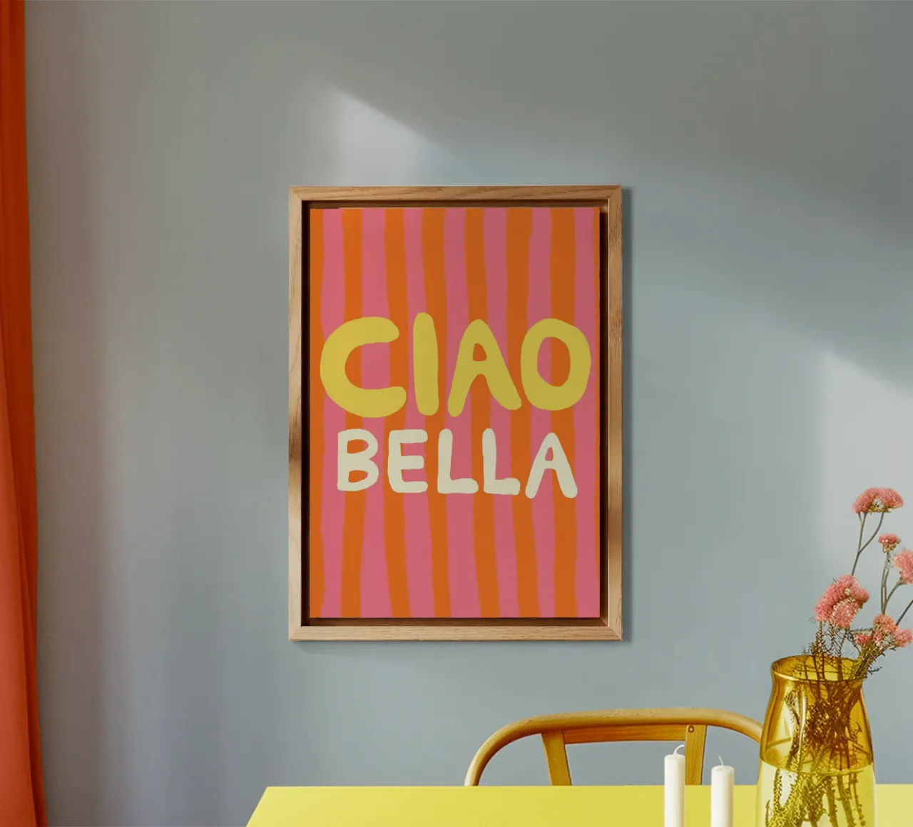Ciao Bella Orange Pink placa de forex de Studio Dolci