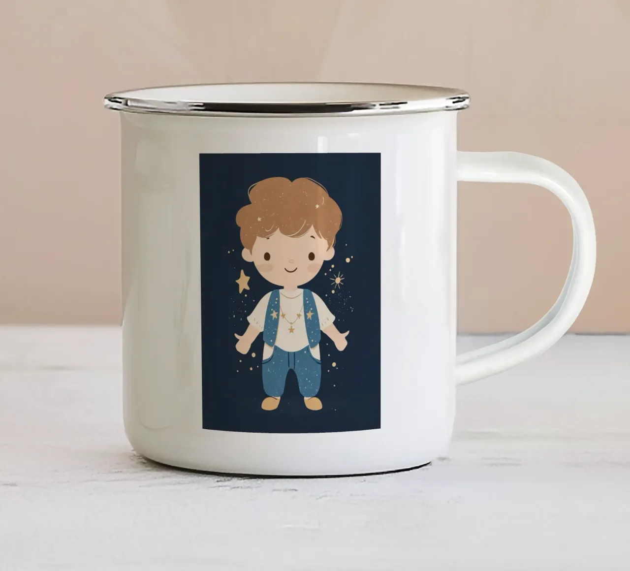 Ragazzo stravagante tazza in smalto da Happy Littles