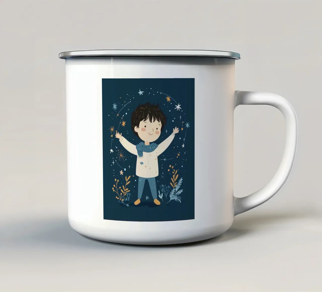 Ragazzo stravagante tazza in smalto da Happy Littles