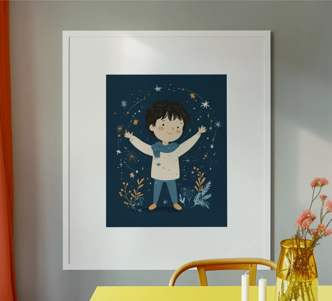 Ragazzo stravagante poster con telaio in plastica da Happy Littles