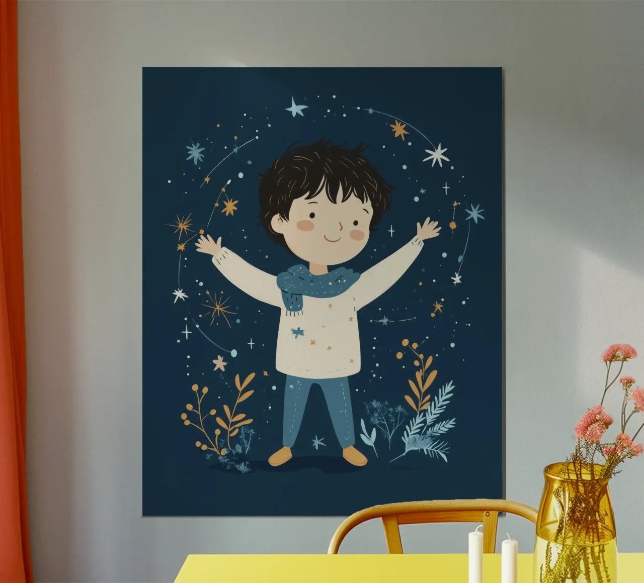 Ragazzo stravagante poster con telaio in plastica da Happy Littles