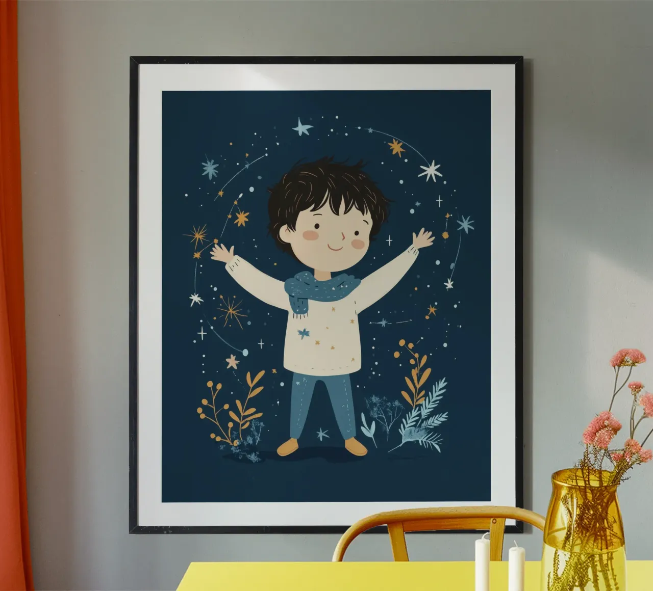 Ragazzo stravagante poster con telaio in plastica da Happy Littles