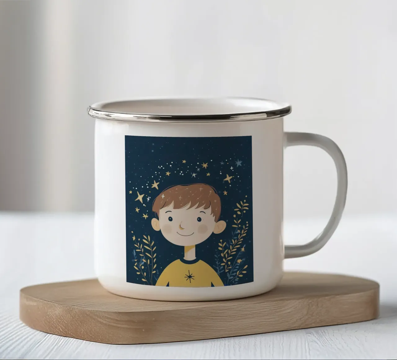 Ragazzo stravagante tazza in smalto da Happy Littles