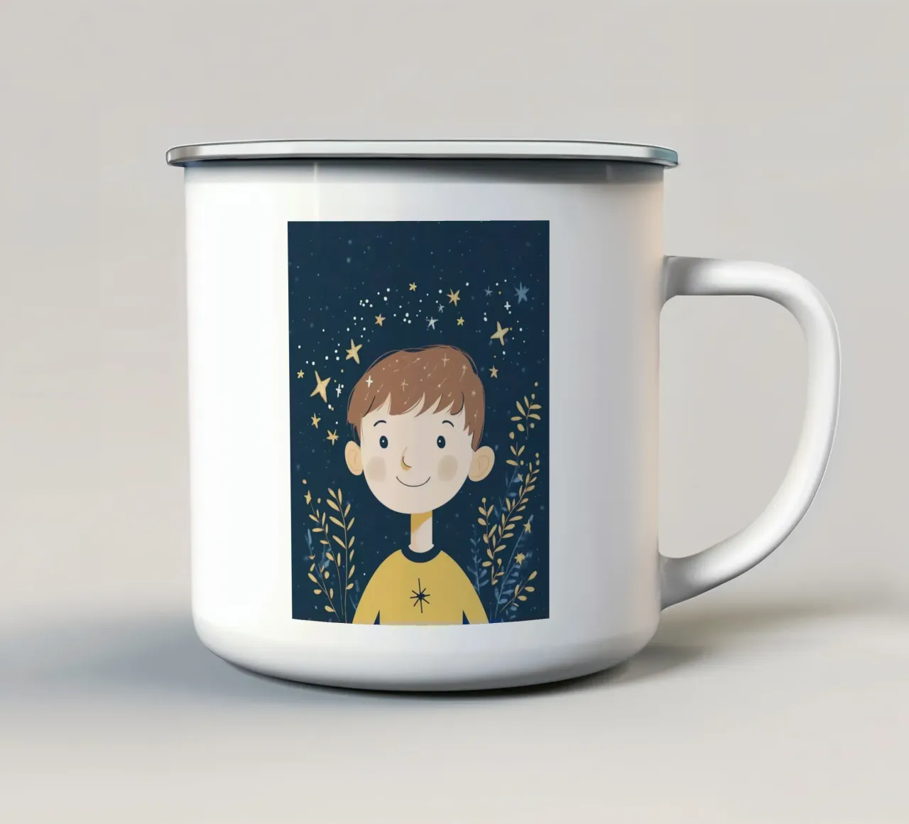 Ragazzo stravagante tazza in smalto da Happy Littles