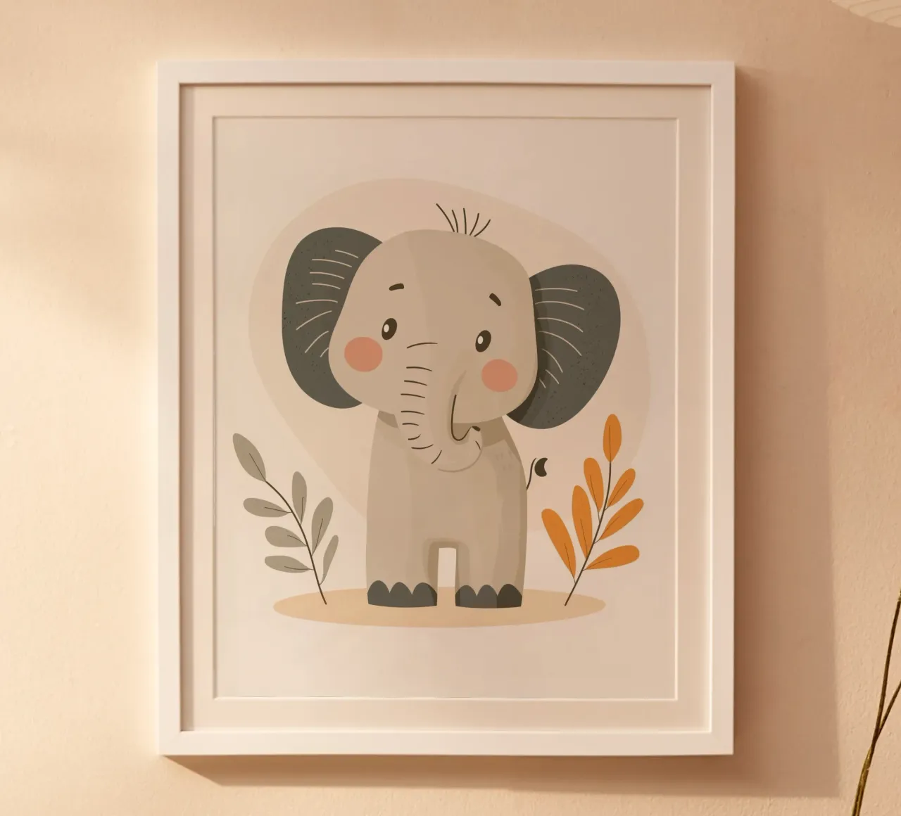 Whimsical Elephant poster by Happy Littles