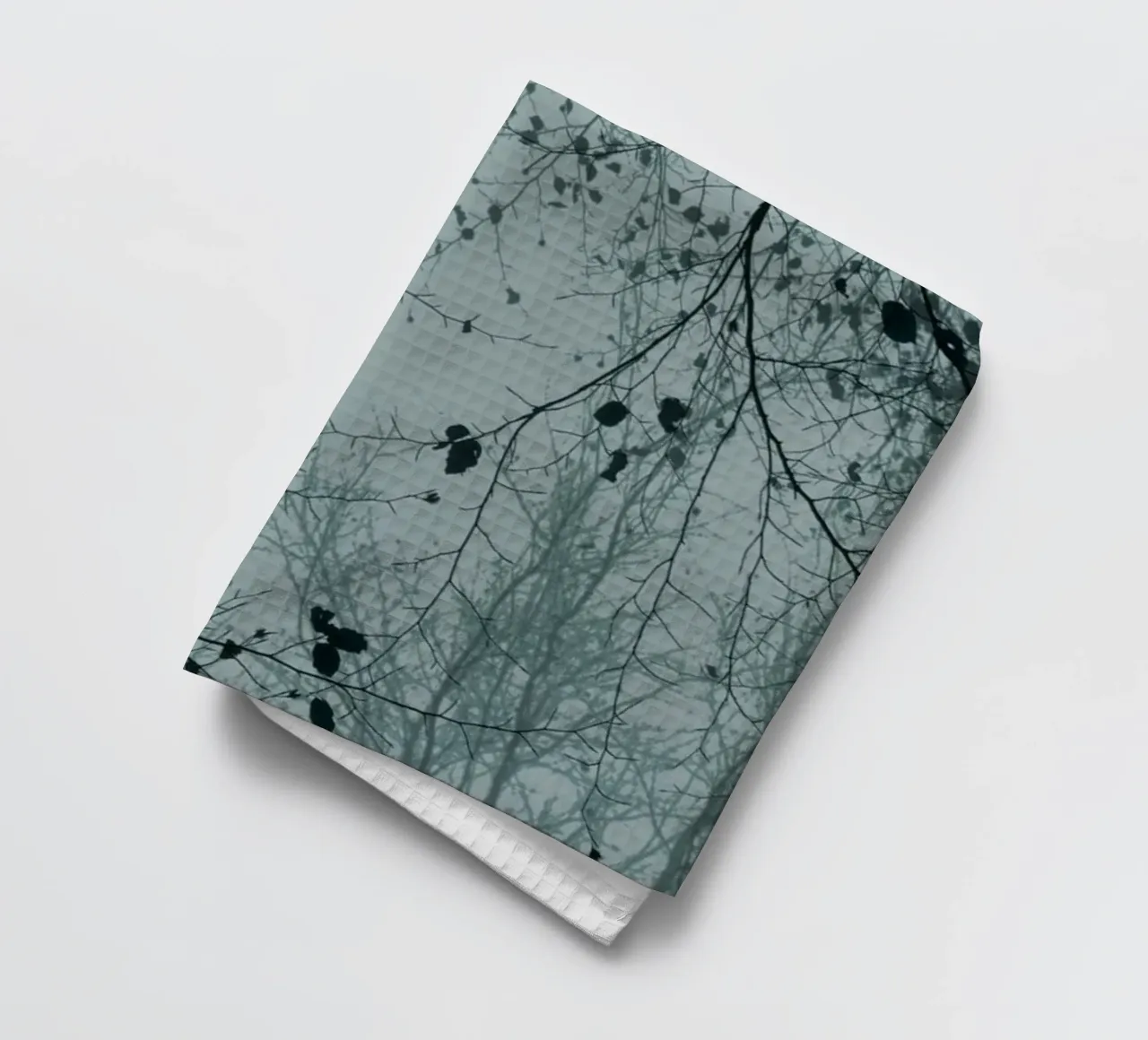 silhouettes dusty blue torchon de Visuelle Poesie am Wegesrand