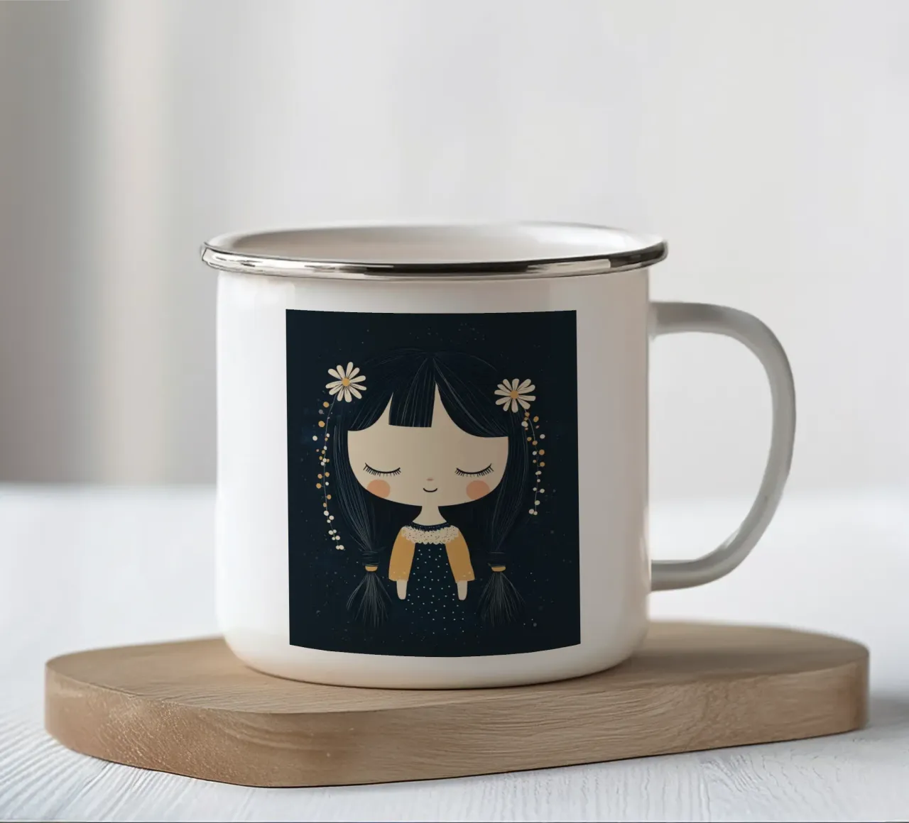 Ragazza stravagante tazza in smalto da Happy Littles