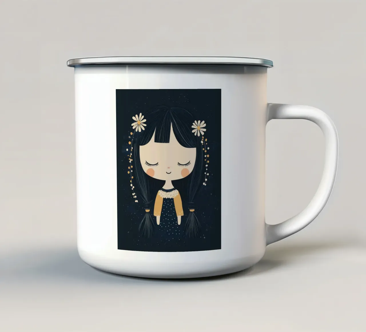 Ragazza stravagante tazza in smalto da Happy Littles