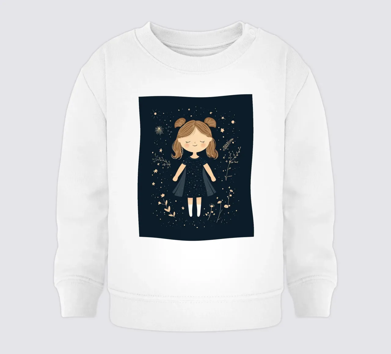 Ragazza stravagante felpa neonato da Happy Littles