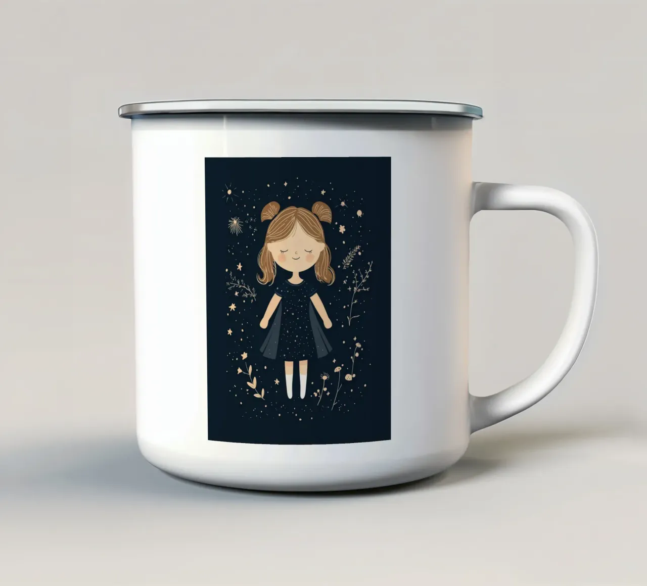 Ragazza stravagante tazza in smalto da Happy Littles