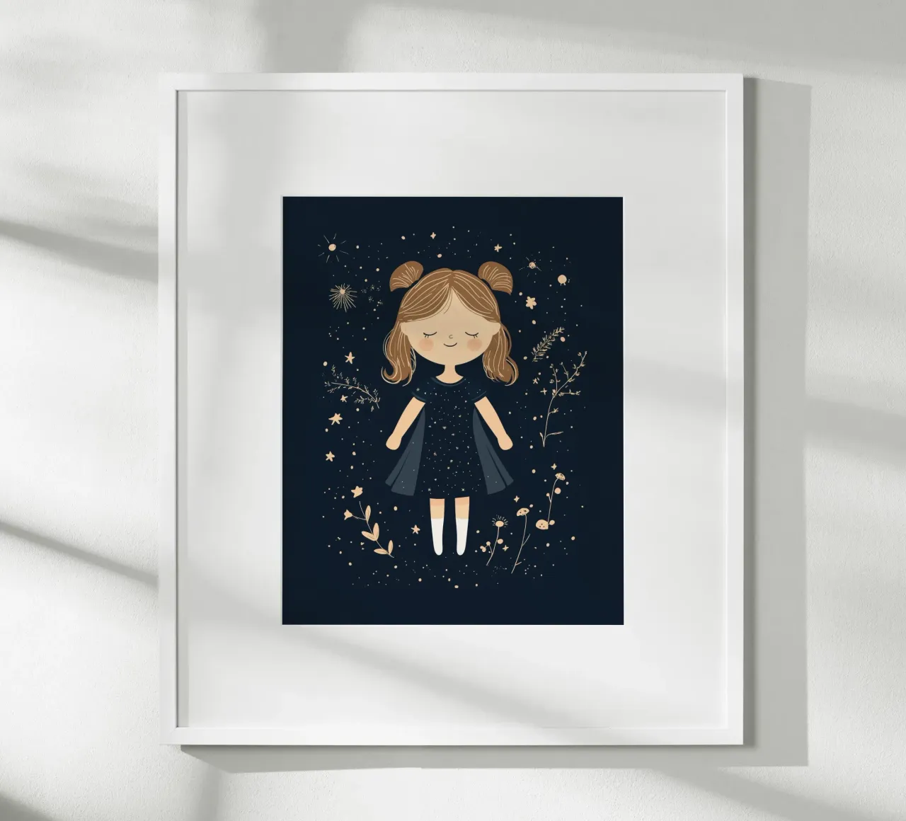 Ragazza stravagante poster con telaio in alluminio da Happy Littles