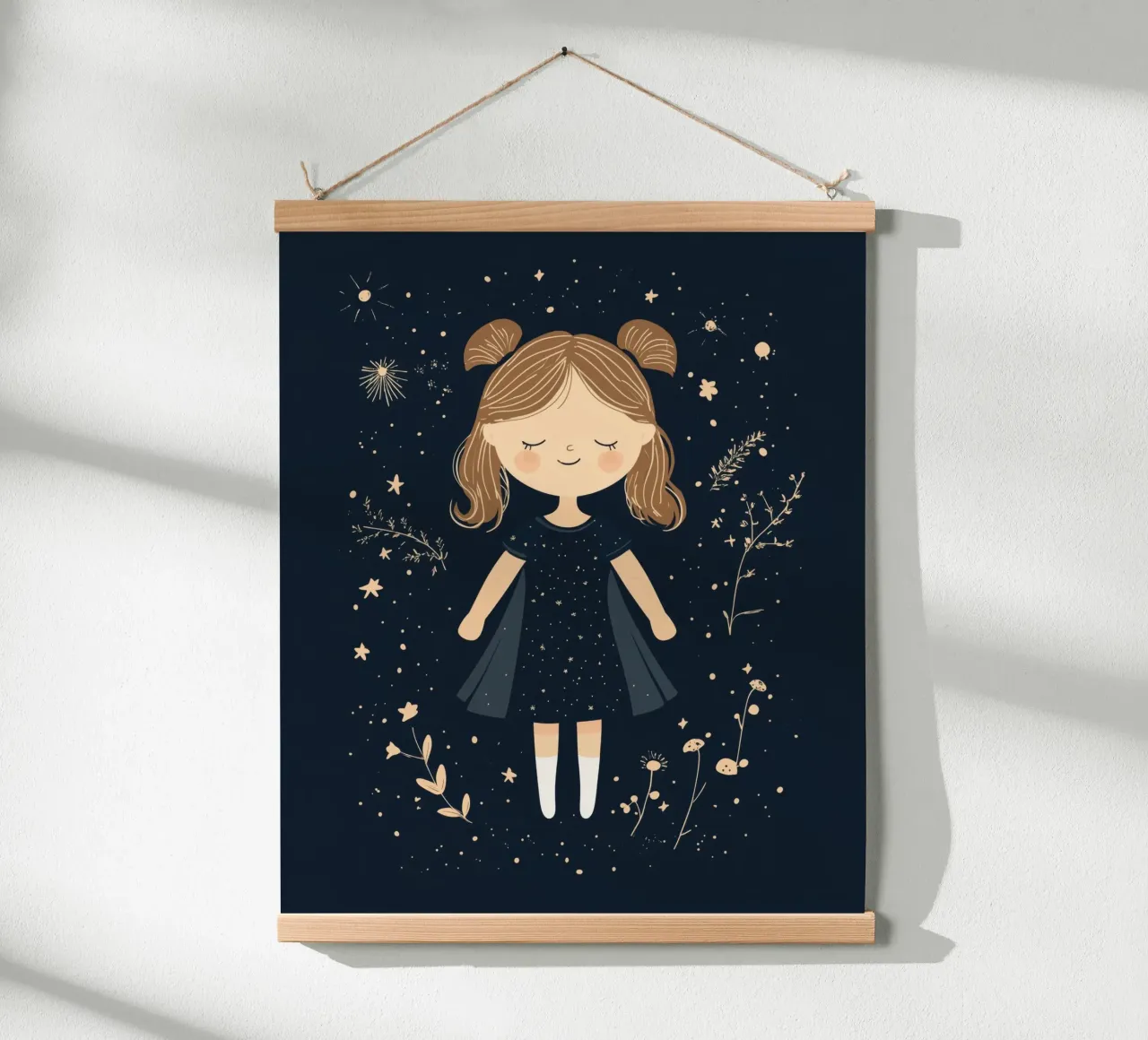 Ragazza stravagante poster con telaio in alluminio da Happy Littles