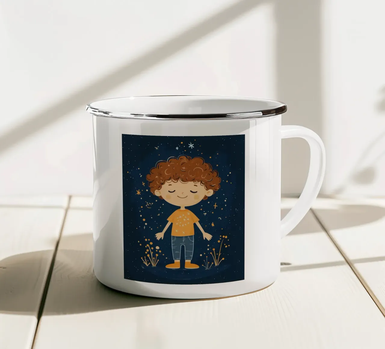 Ragazzo stravagante tazza in smalto da Happy Littles