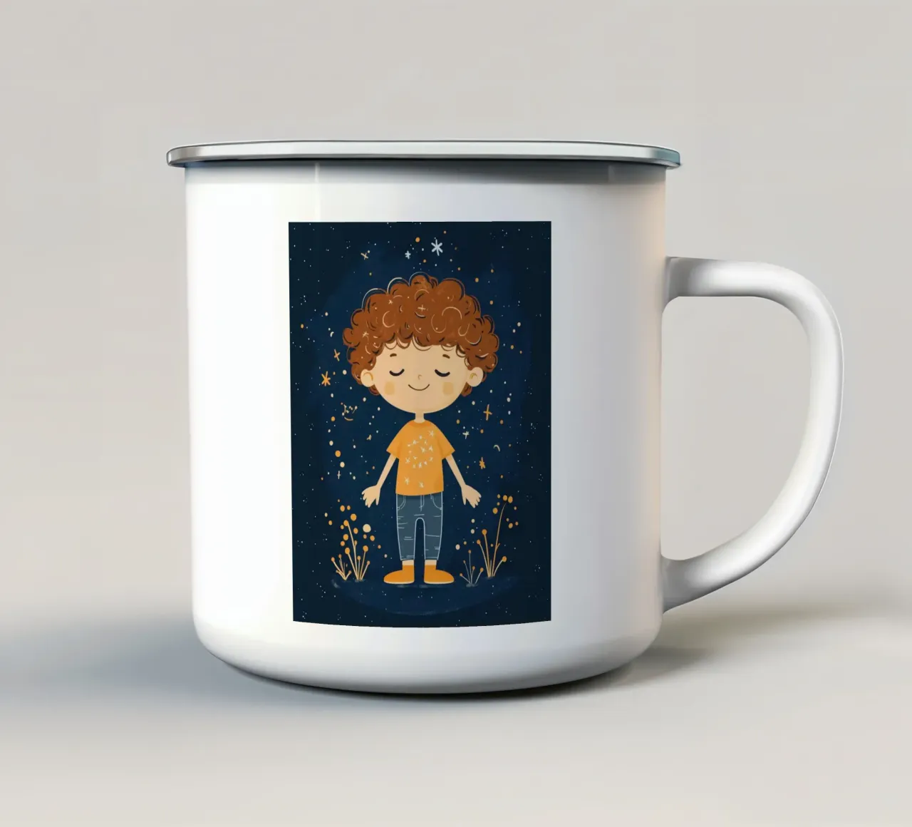 Ragazzo stravagante tazza in smalto da Happy Littles