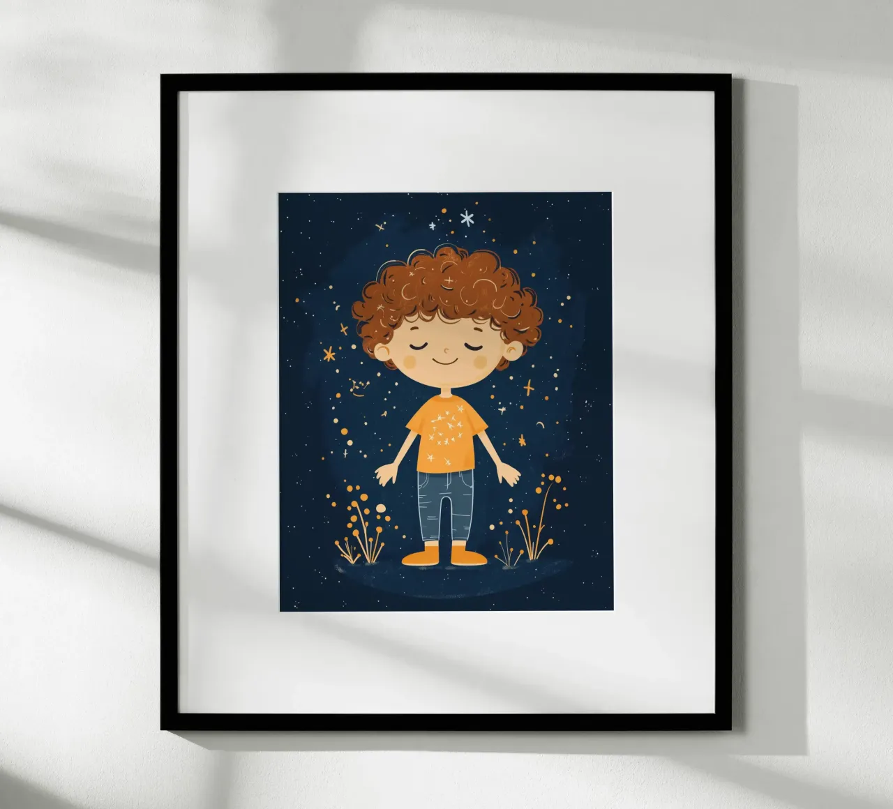 Ragazzo stravagante poster con telaio in alluminio da Happy Littles