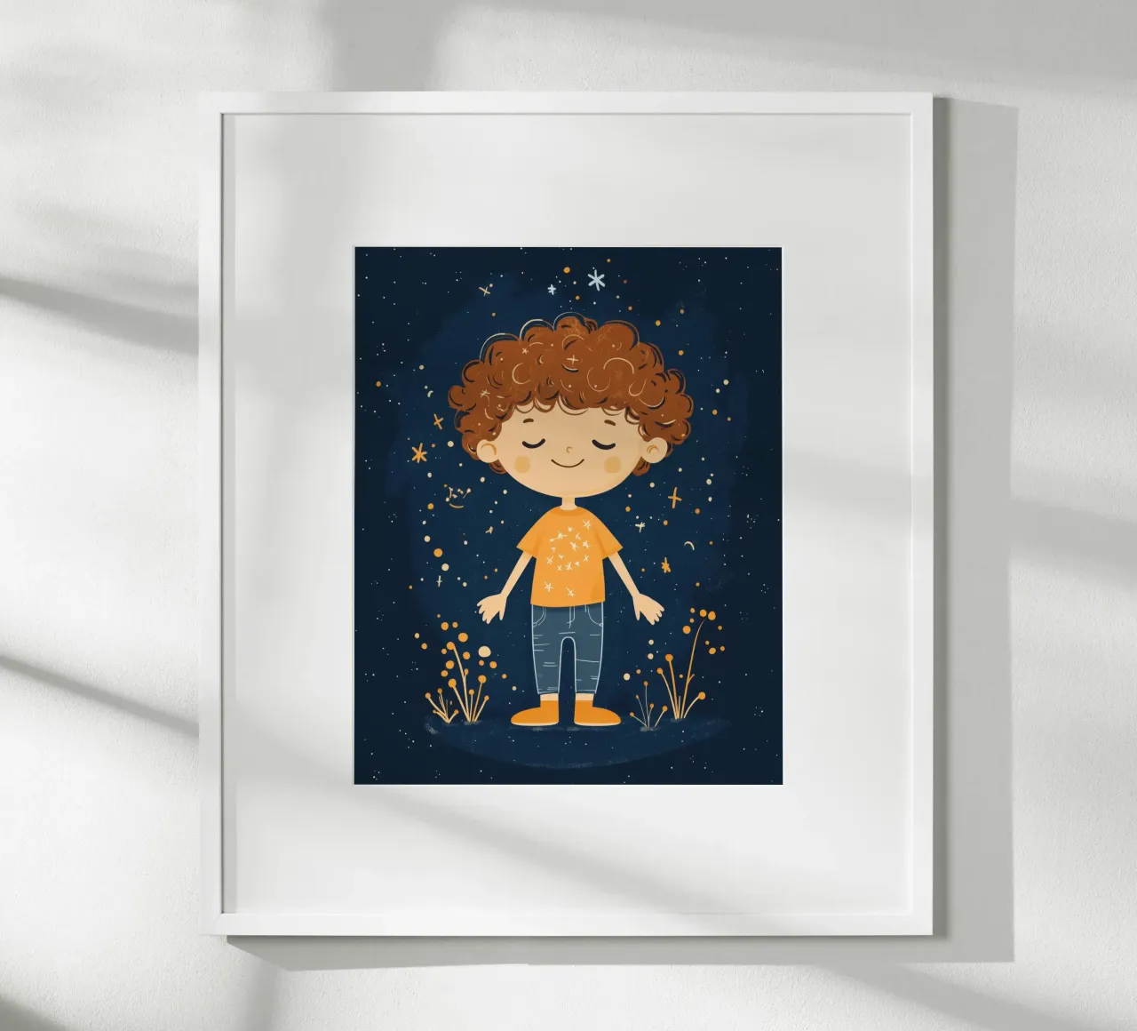 Ragazzo stravagante poster con telaio in alluminio da Happy Littles