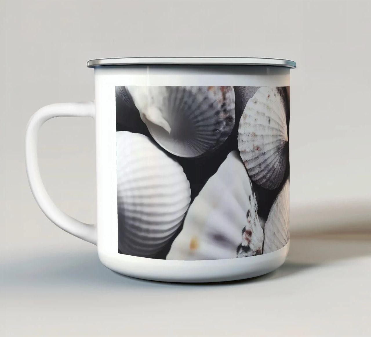 Shells On The Beach tazza in smalto da treechild