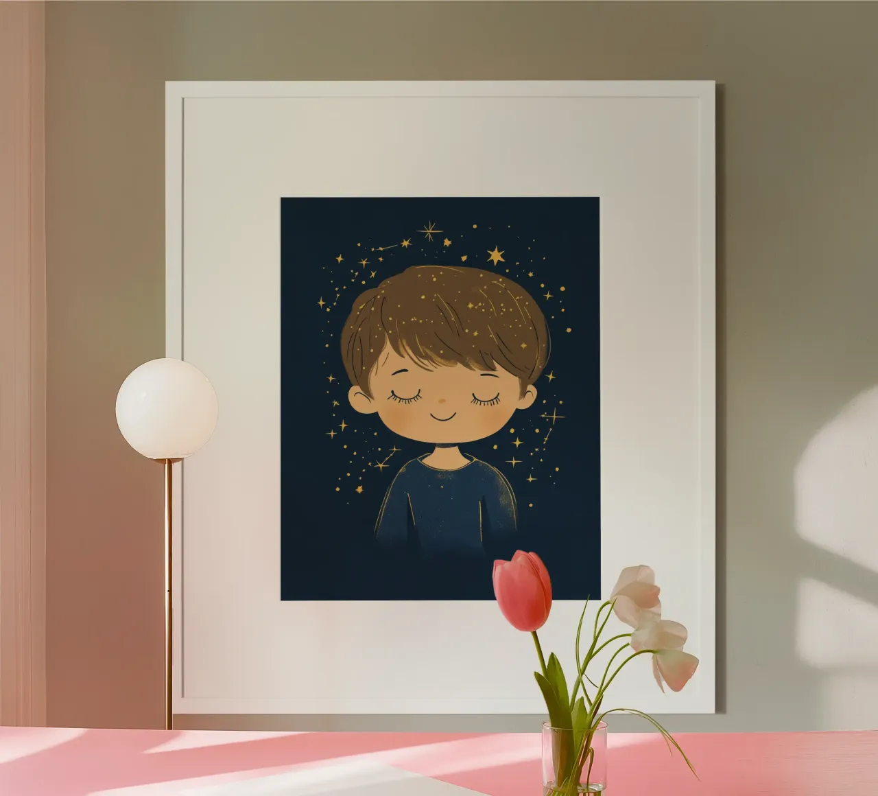 Ragazzo stravagante poster con telaio in plastica da Happy Littles