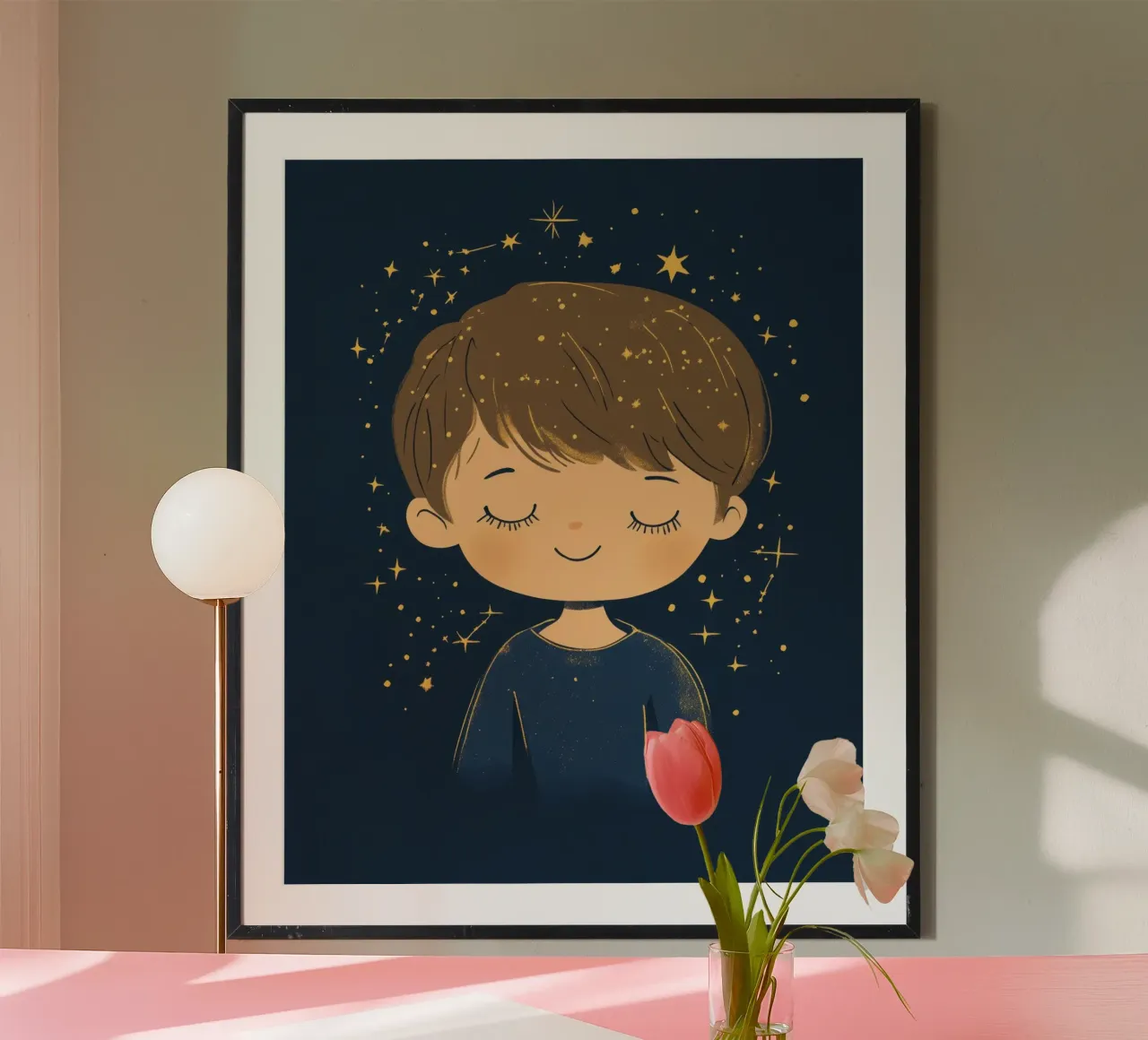 Ragazzo stravagante poster con telaio in plastica da Happy Littles