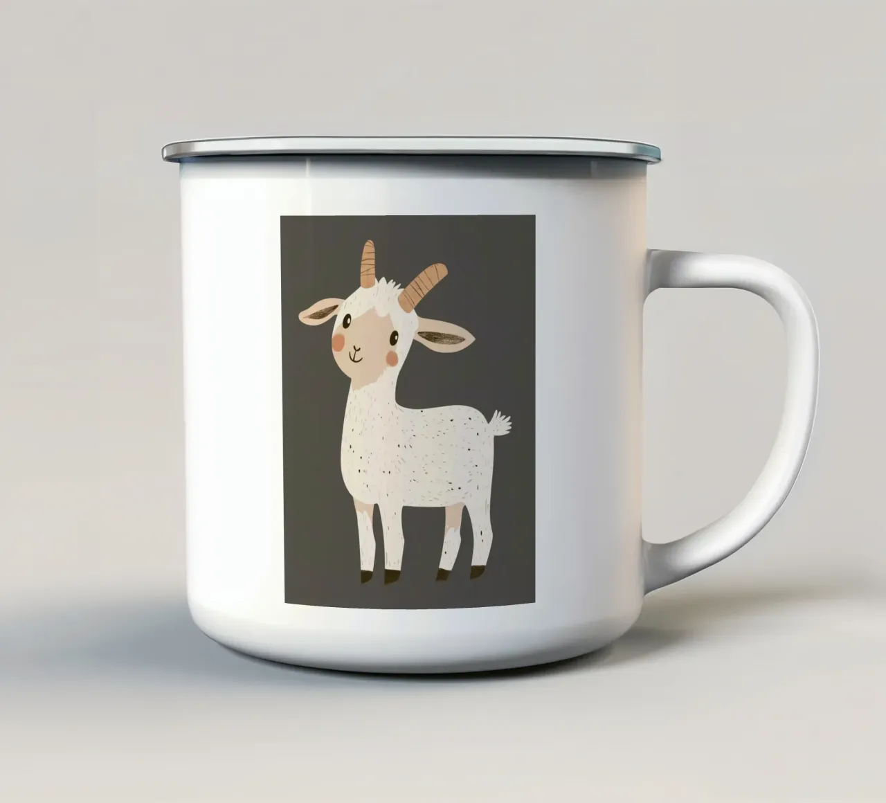 Capra stravagante tazza in smalto da Happy Littles