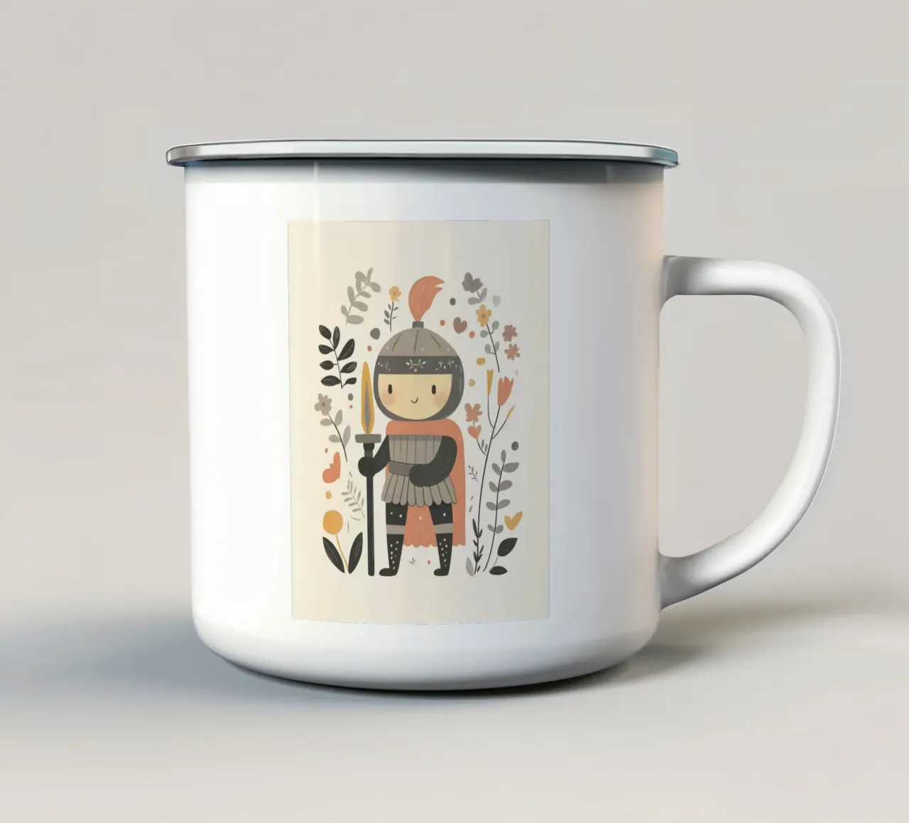 Cavaliere stravagante tazza in smalto da Happy Littles