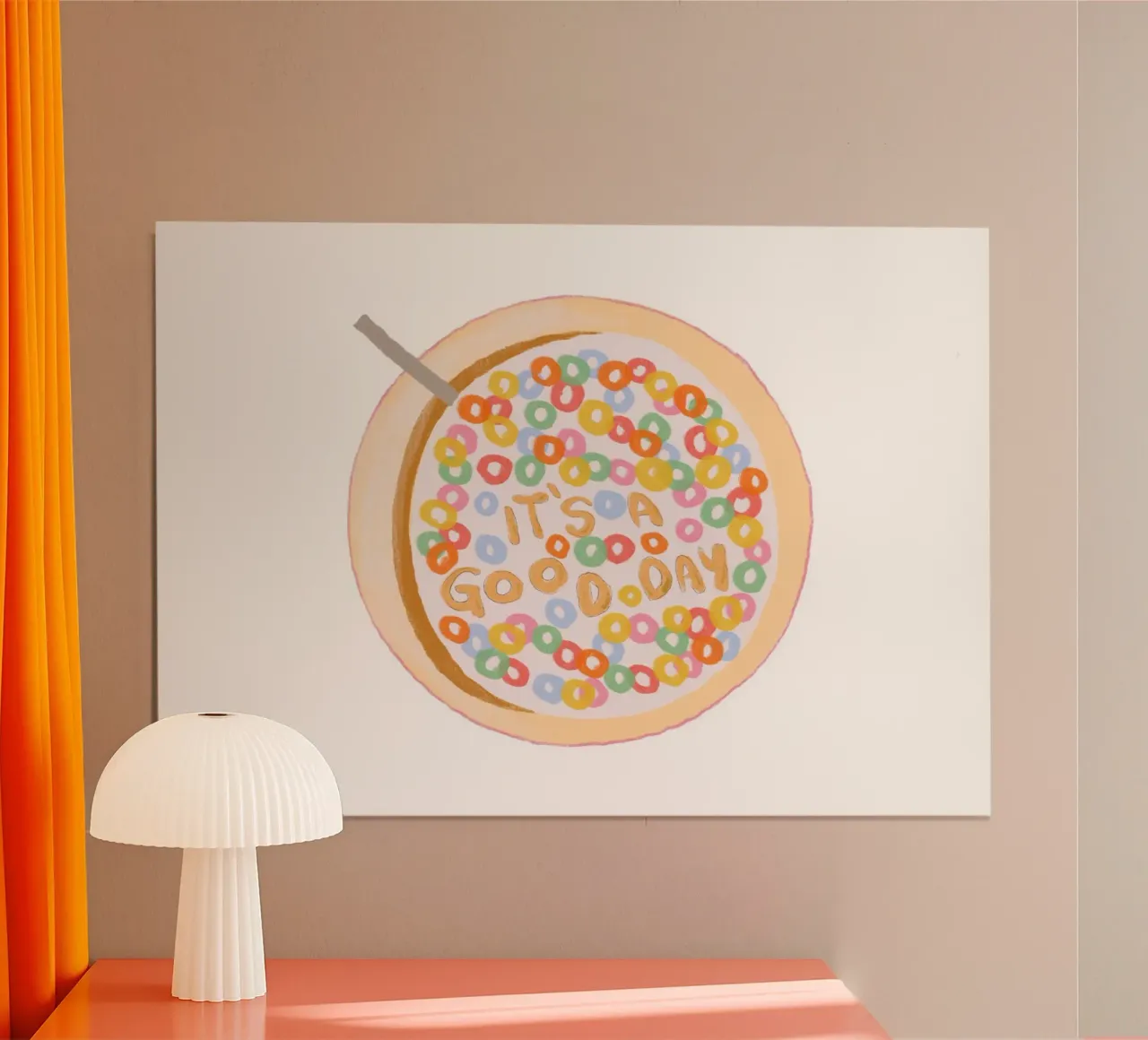 Poster per cereali It's a Good Day, Foodie Art, Colazione poster da vintagepod