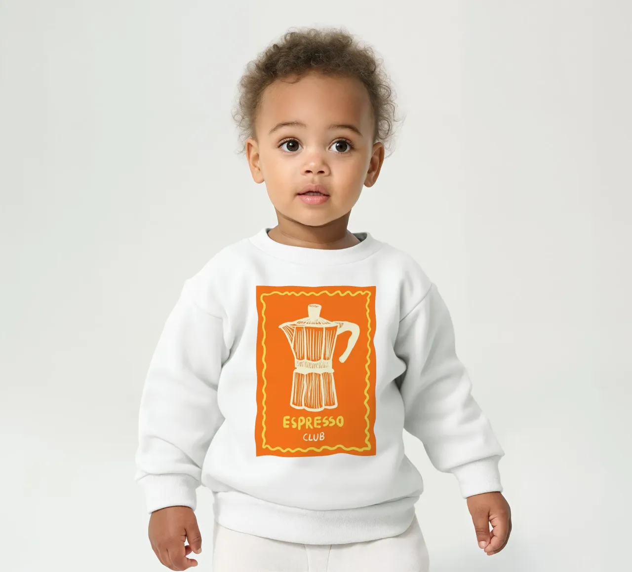 Espresso Orange felpa neonato da Studio Dolci