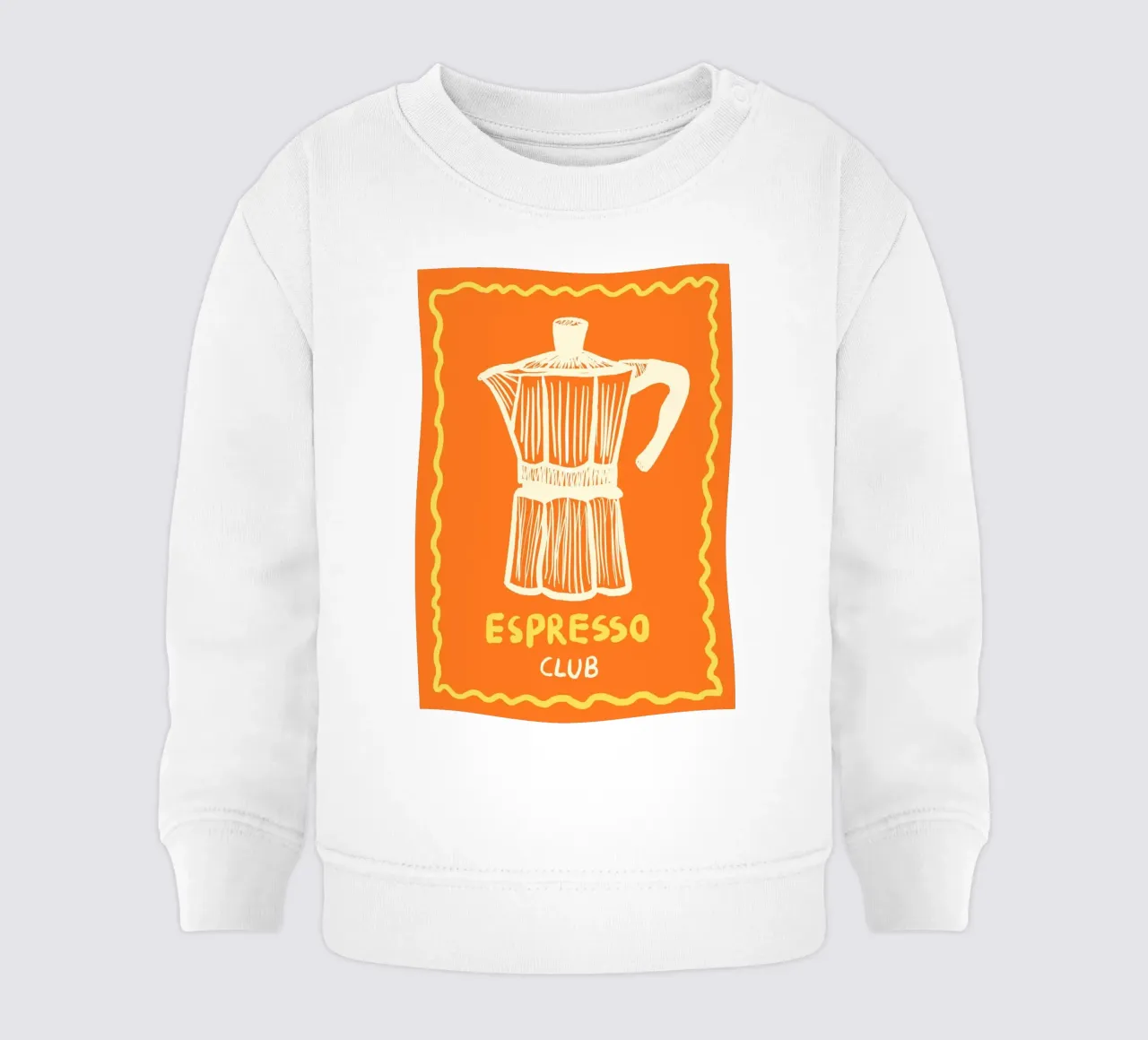 Espresso Orange felpa neonato da Studio Dolci