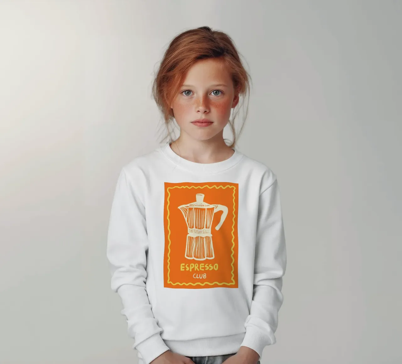 Espresso Orange felpa bambino da Studio Dolci