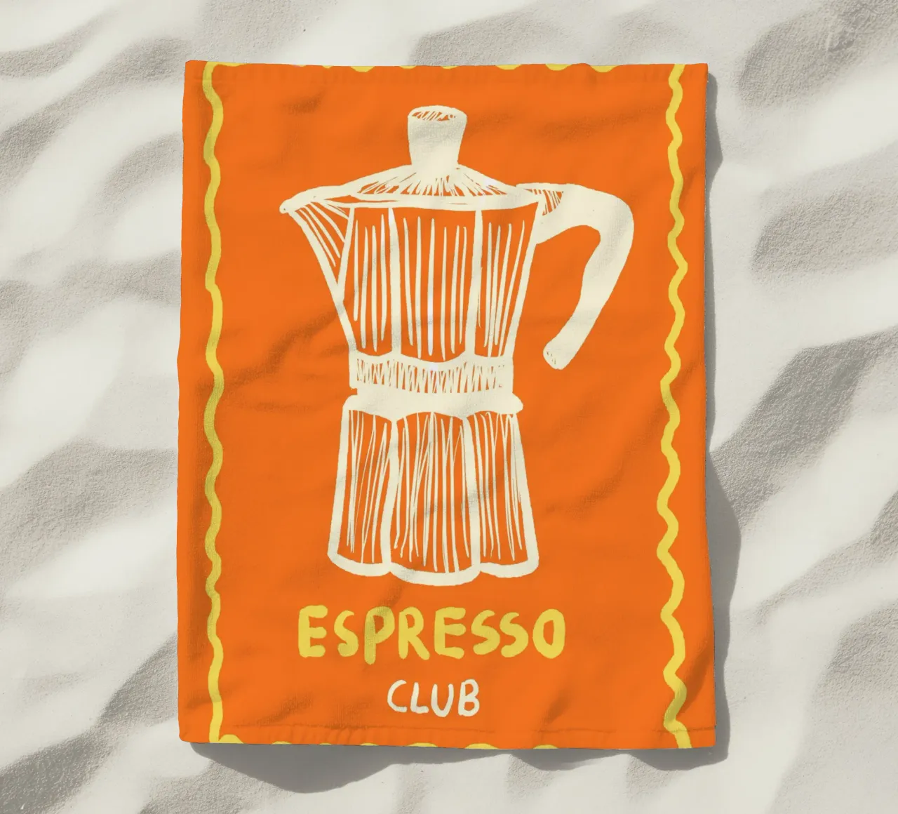 Espresso Orange telo mare da Studio Dolci