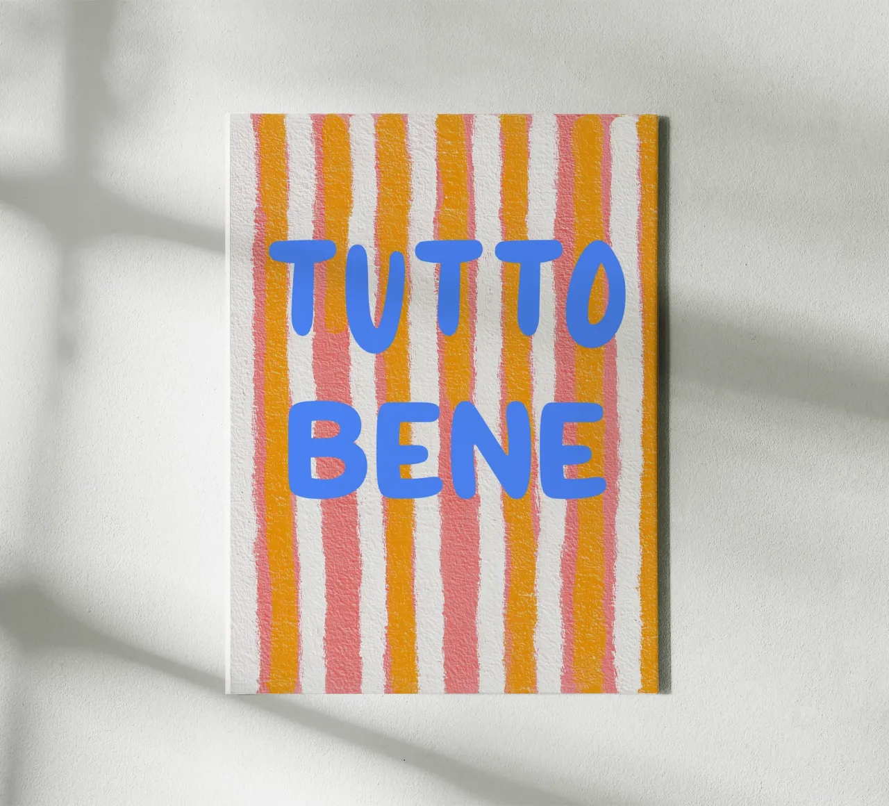 Tutto Bene zomervibes canvas met Baklijst van Carinaprint