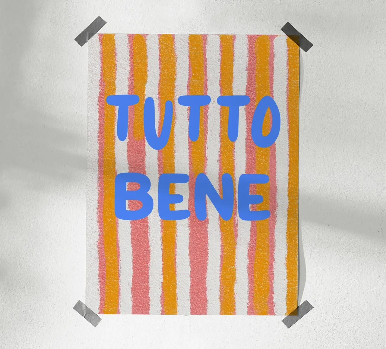 Sommerliche Tutto Bene-Vibes Poster von Carinaprint