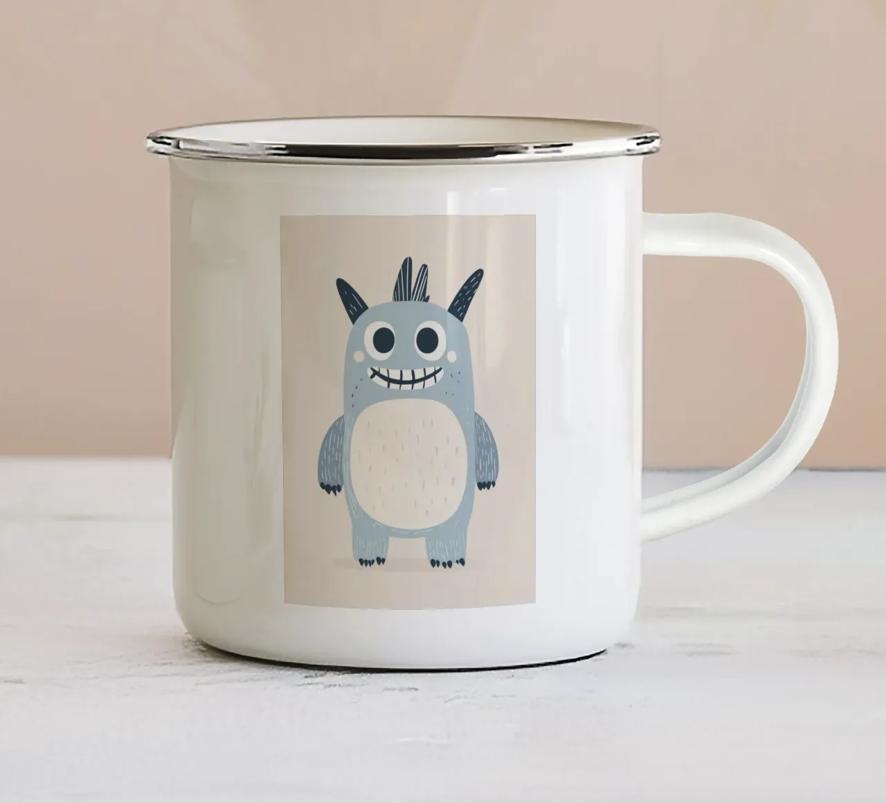Mostro stravagante tazza in smalto da Happy Littles