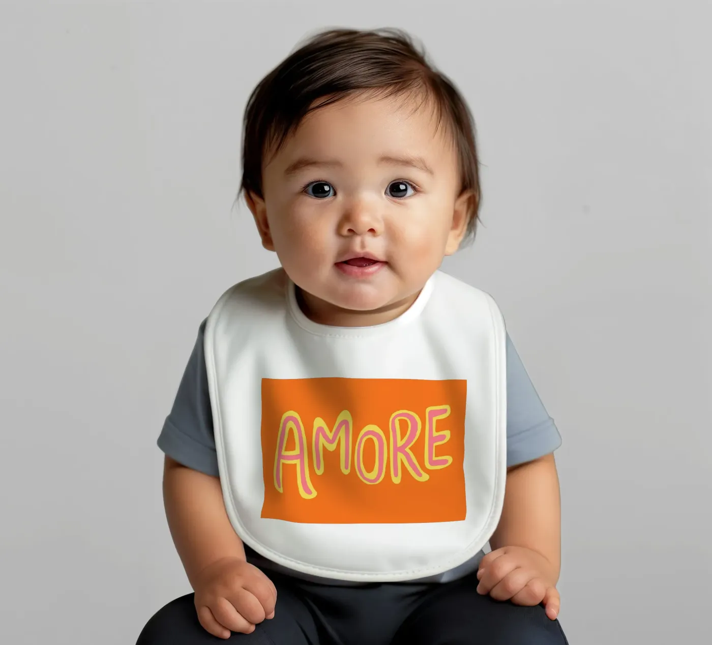 Amore Orange bavaglino da Studio Dolci