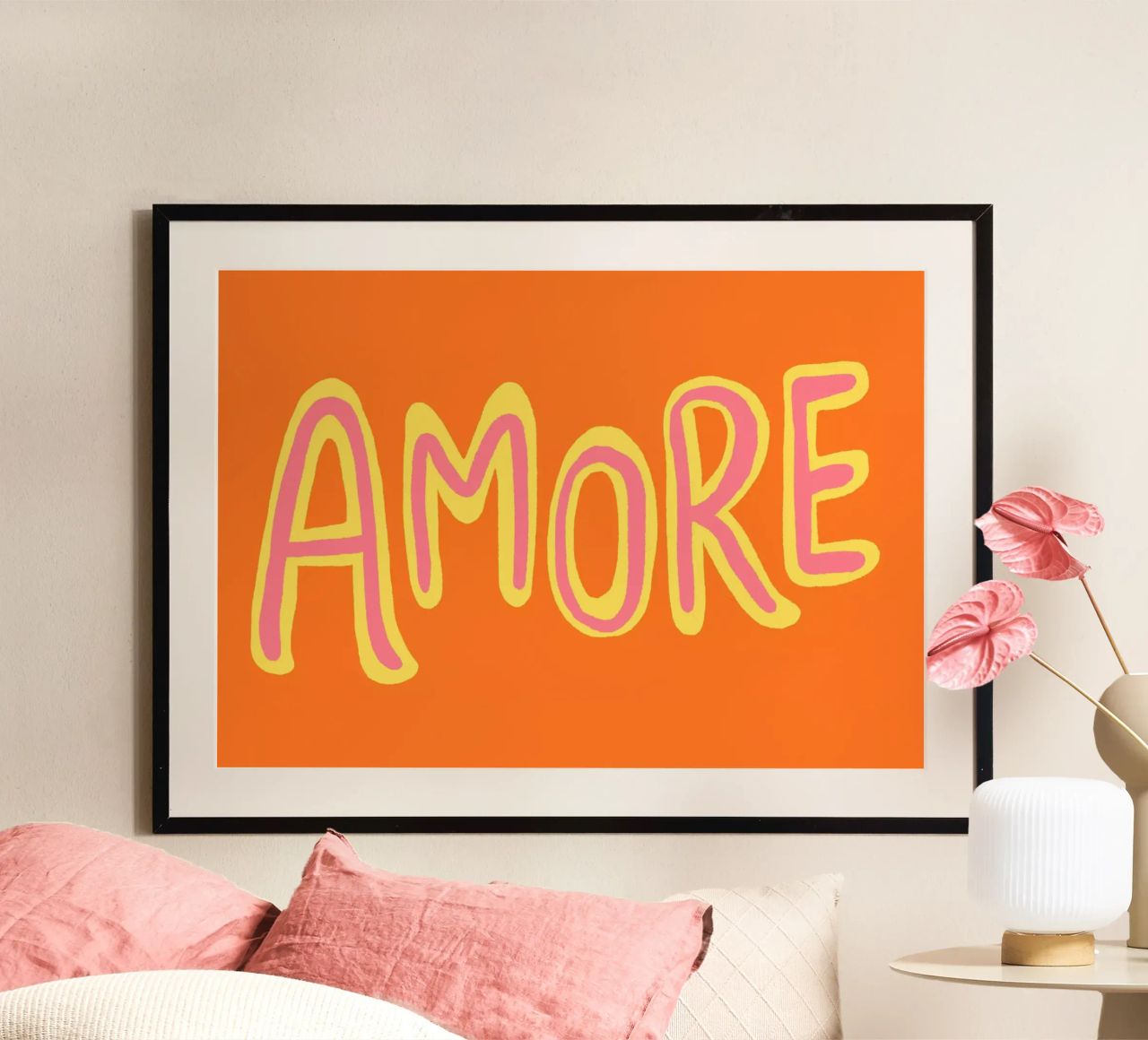 Amore Orange Poster von Studio Dolci