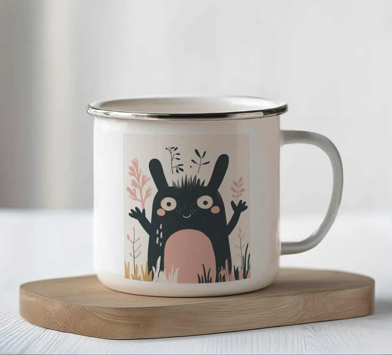 Mostro stravagante tazza in smalto da Happy Littles
