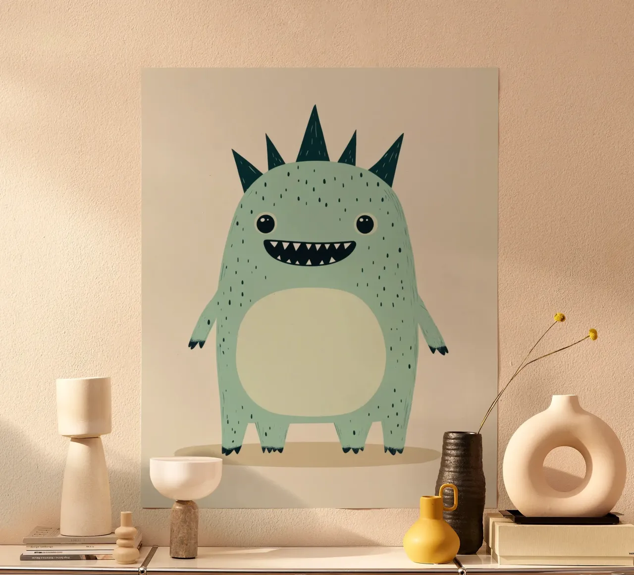 Mostro stravagante poster con telaio in plastica da Happy Littles
