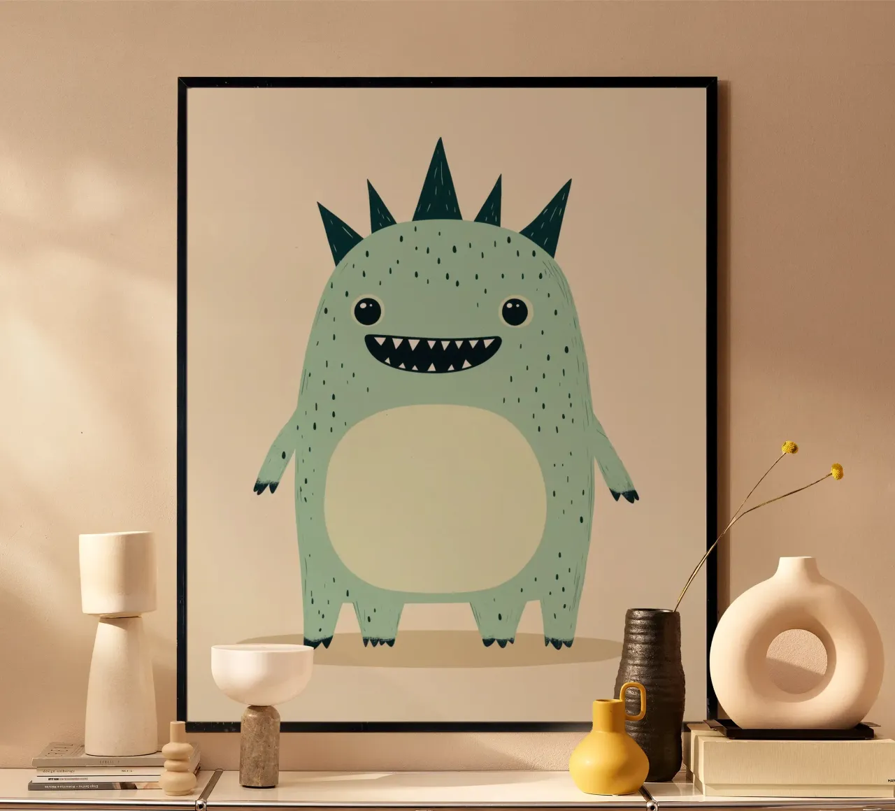 Mostro stravagante poster con telaio in plastica da Happy Littles