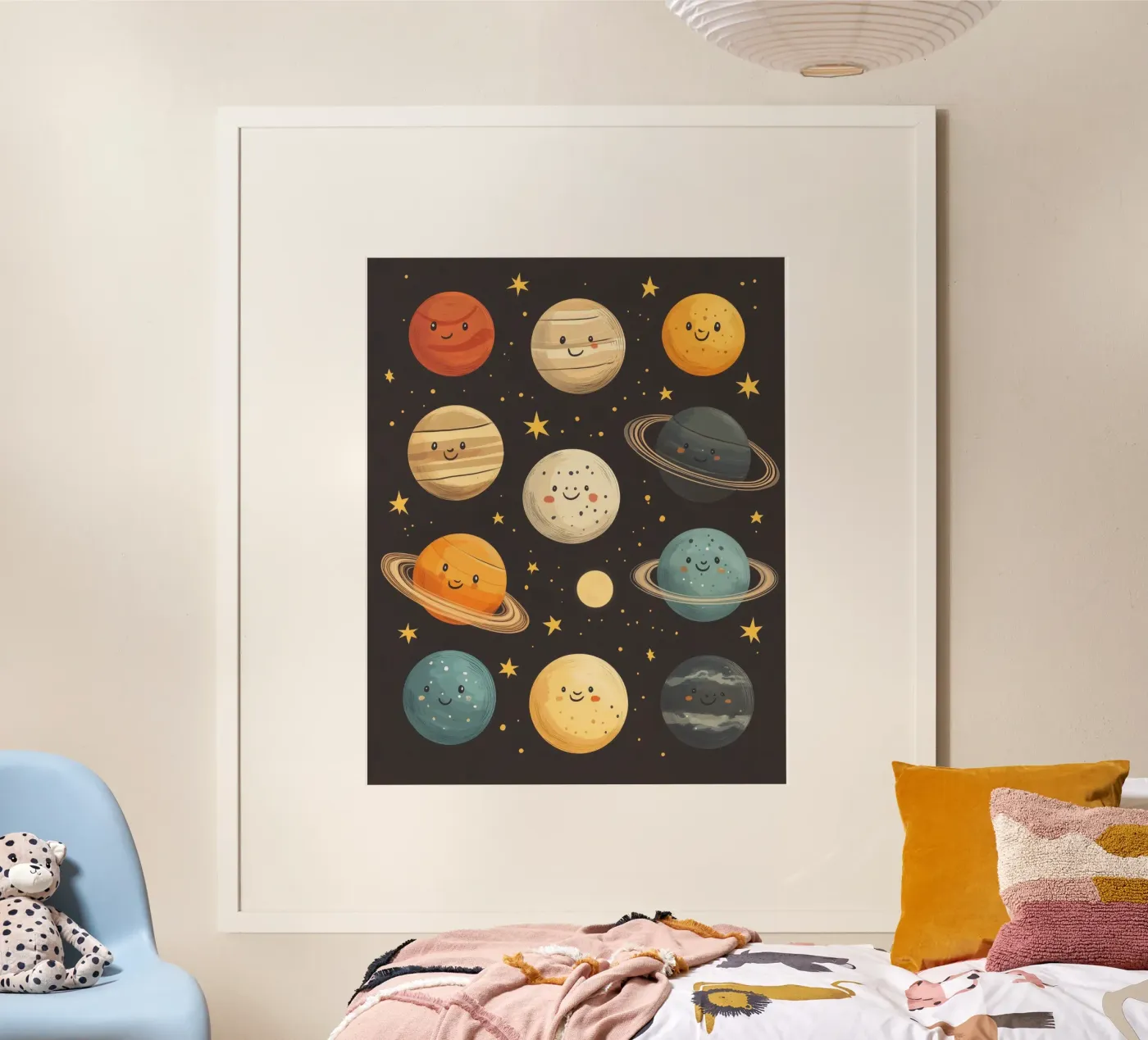 Whimsical Planets poster by Happy Littles
