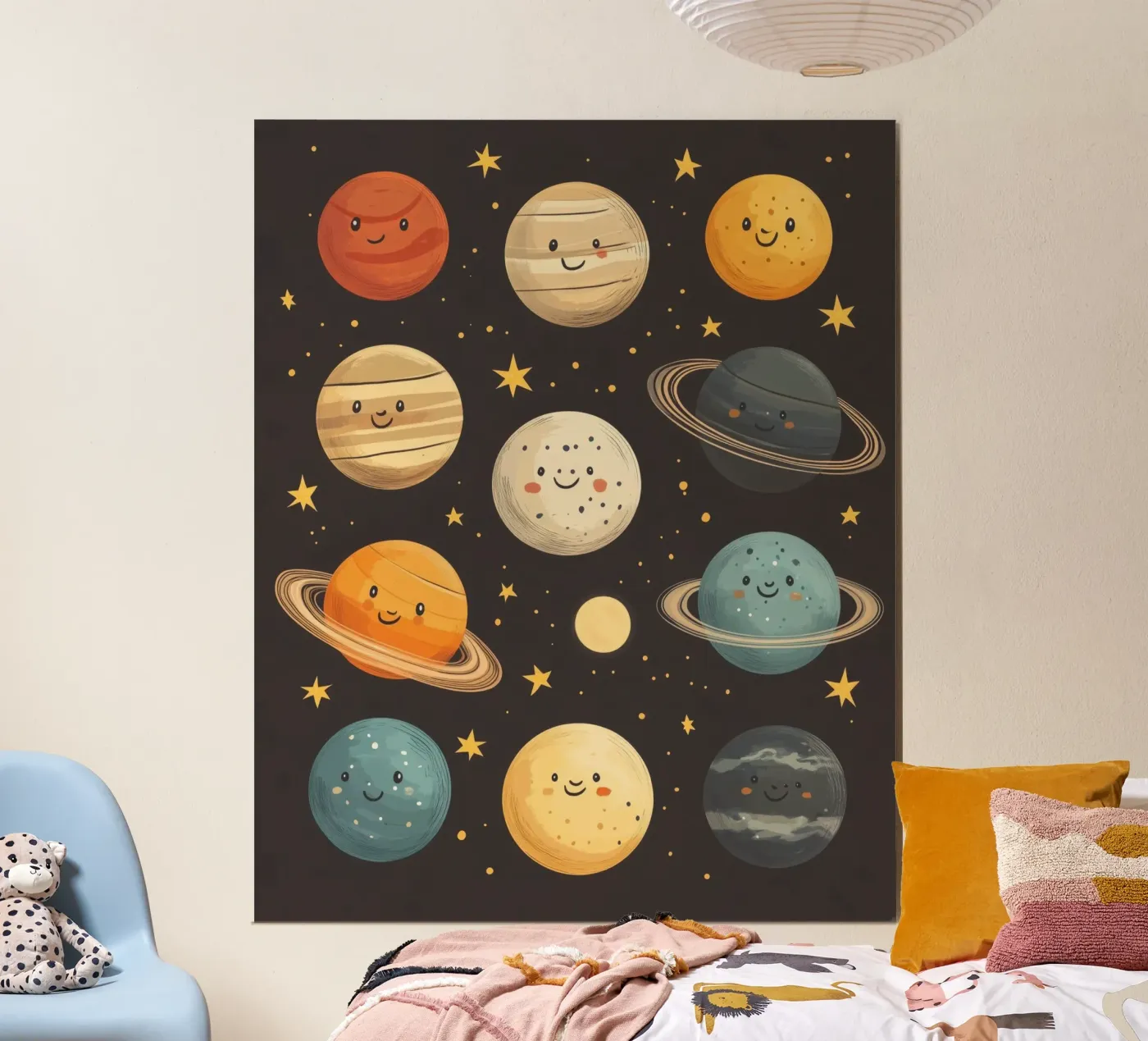 Whimsical Planets poster by Happy Littles
