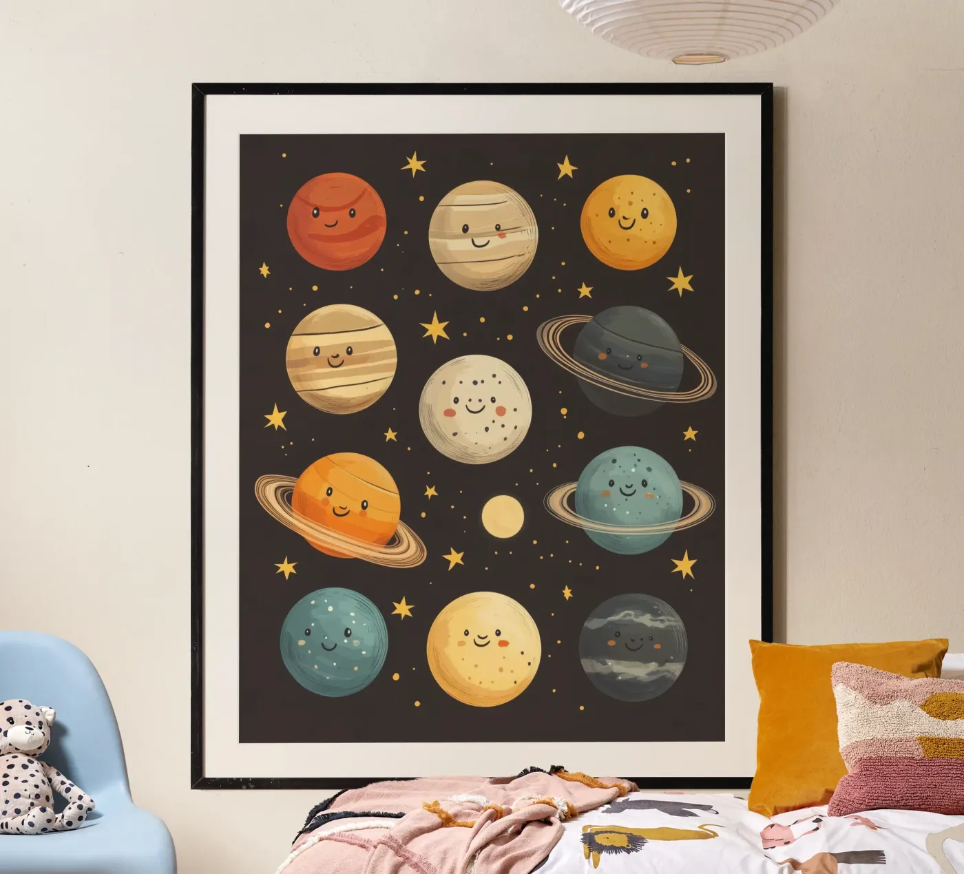 Whimsical Planets poster by Happy Littles