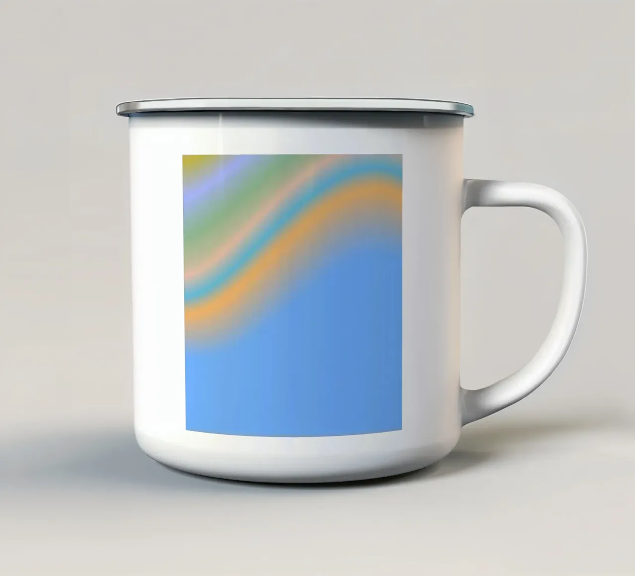 WEALTHY (not rich) tazza in smalto da ÂME LIBRE STUDIO