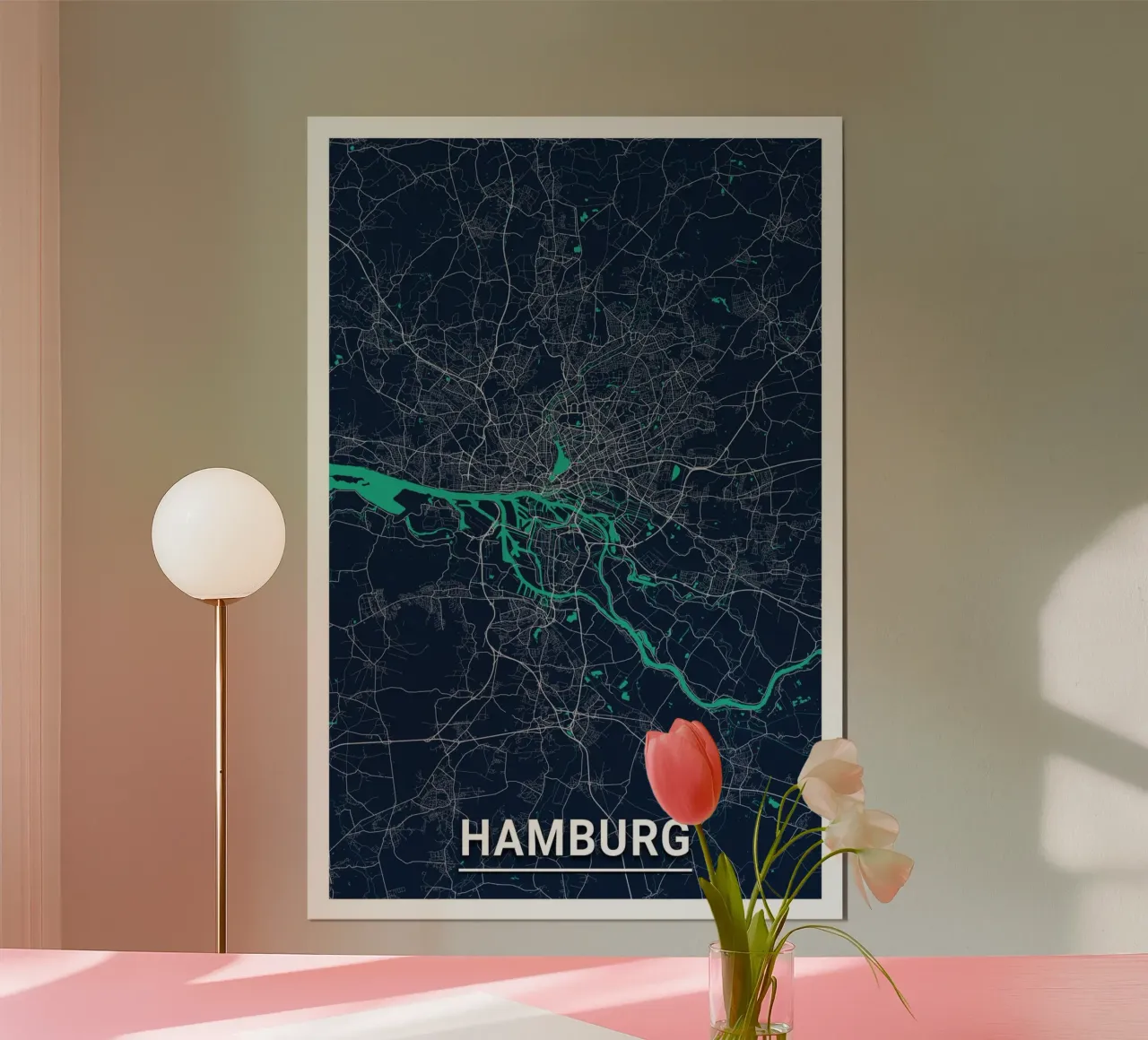 Hamburg architecture art - poster and canvas picture poster by CityMapPoster