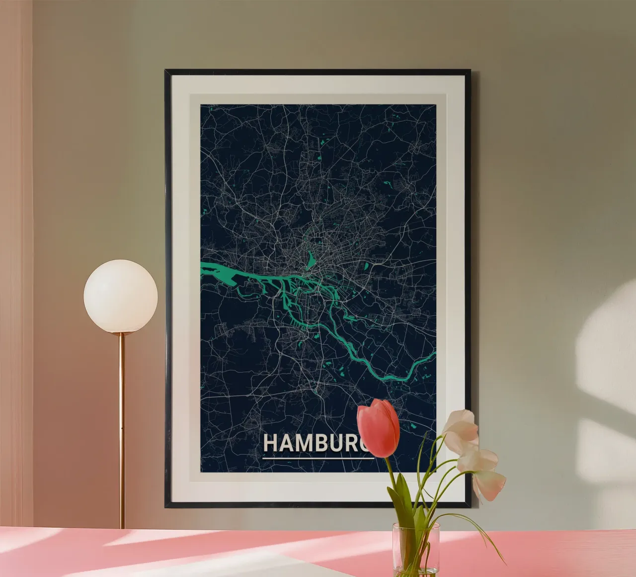Hamburg architecture art - poster and canvas picture poster by CityMapPoster