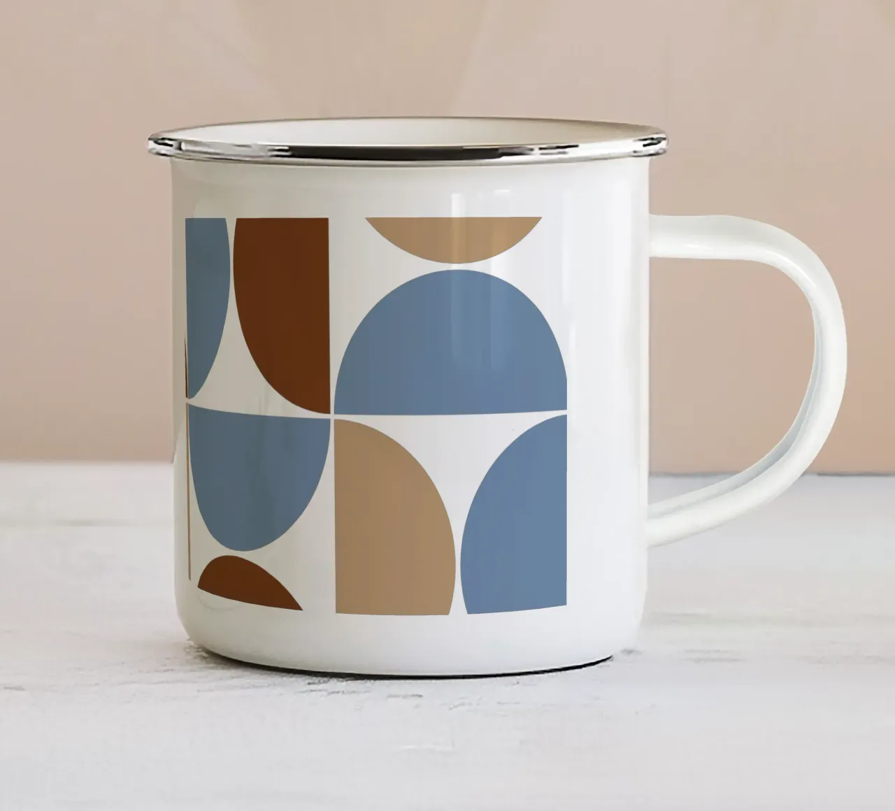 Fall mid century modern tazza in smalto da TijanaArtStudio88