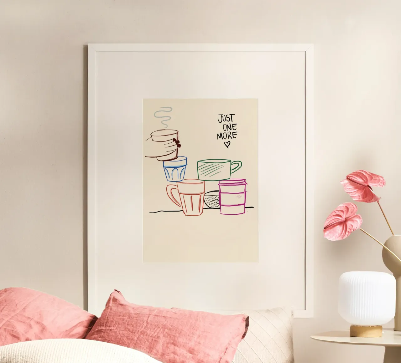 Solo un altro, Poster per caffè e tè, decorazioni per la cucina poster con telaio in plastica da vintagepod