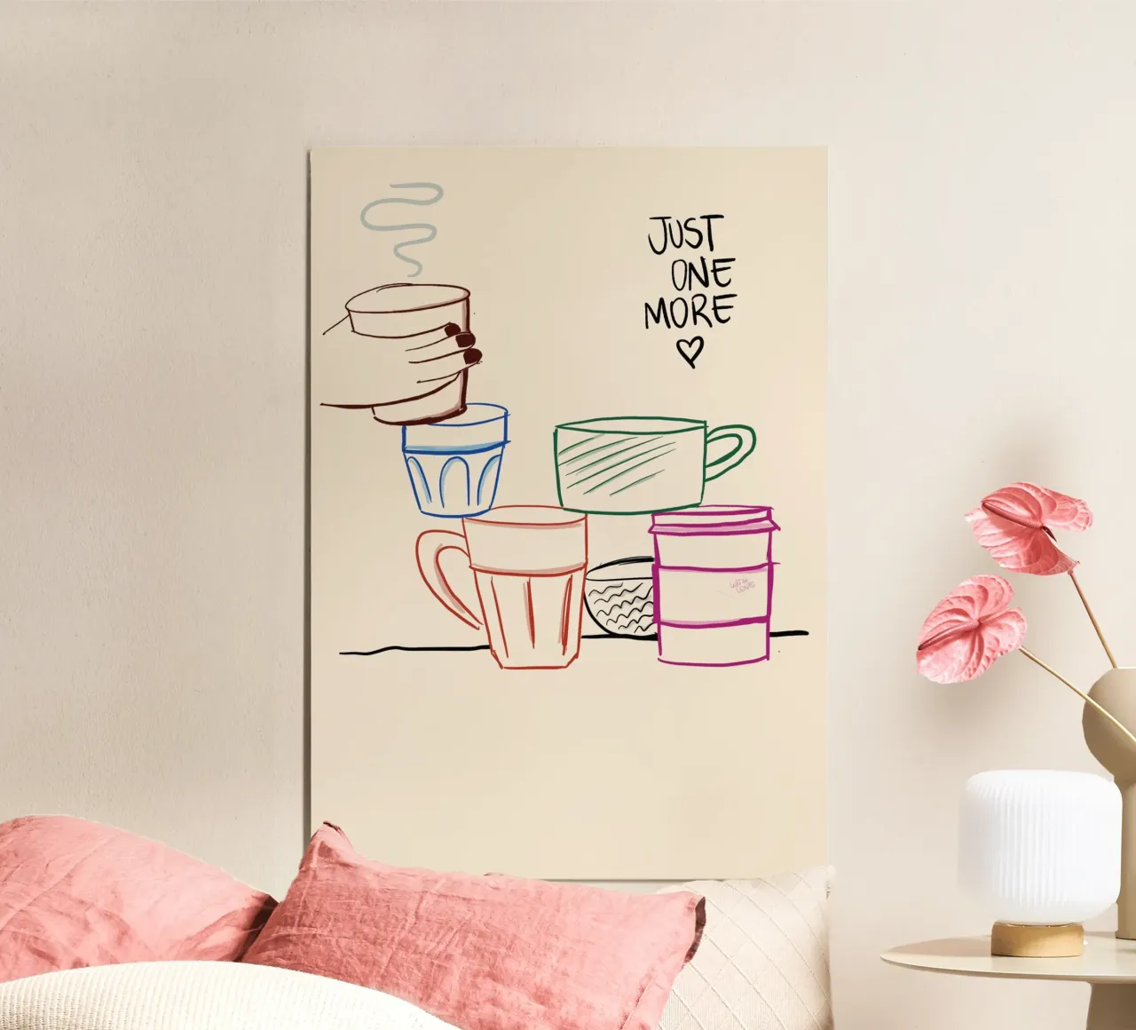 Solo un altro, Poster per caffè e tè, decorazioni per la cucina poster con telaio in plastica da vintagepod
