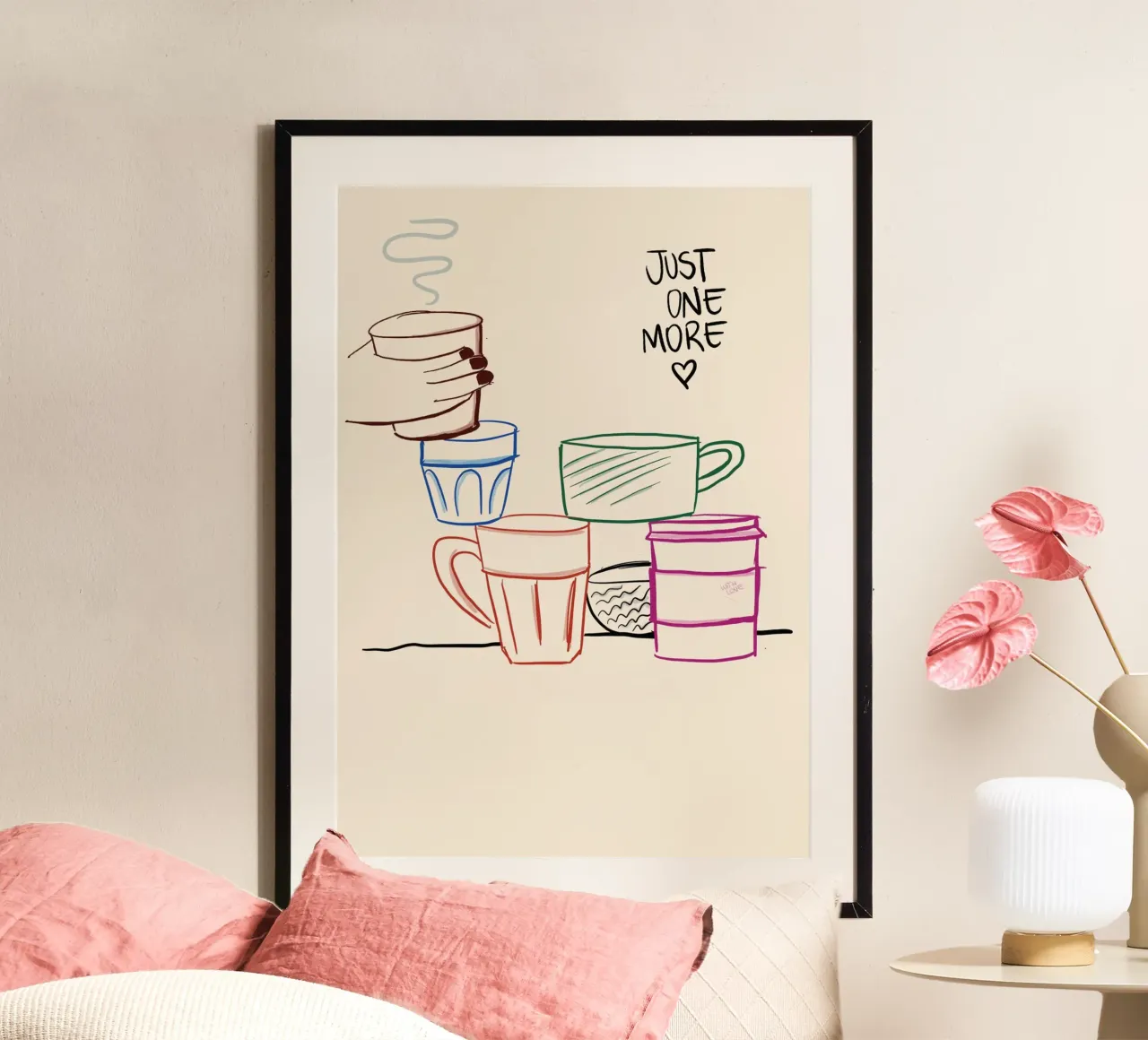 Solo un altro, Poster per caffè e tè, decorazioni per la cucina poster con telaio in plastica da vintagepod