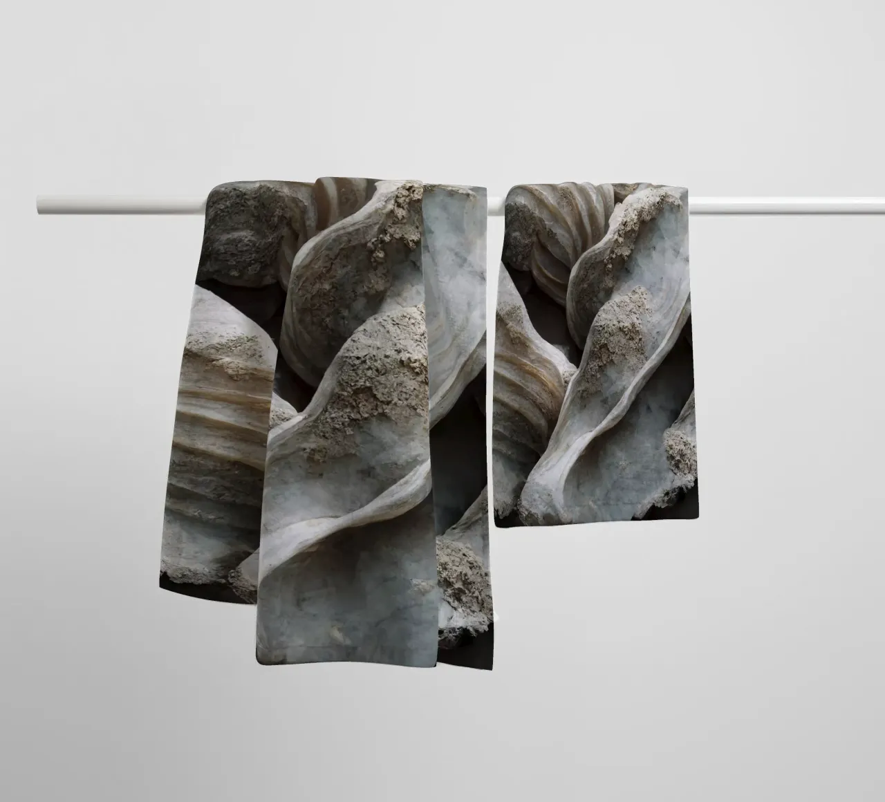 Sea Shells Detail No 2 asciugamano da bagno da treechild