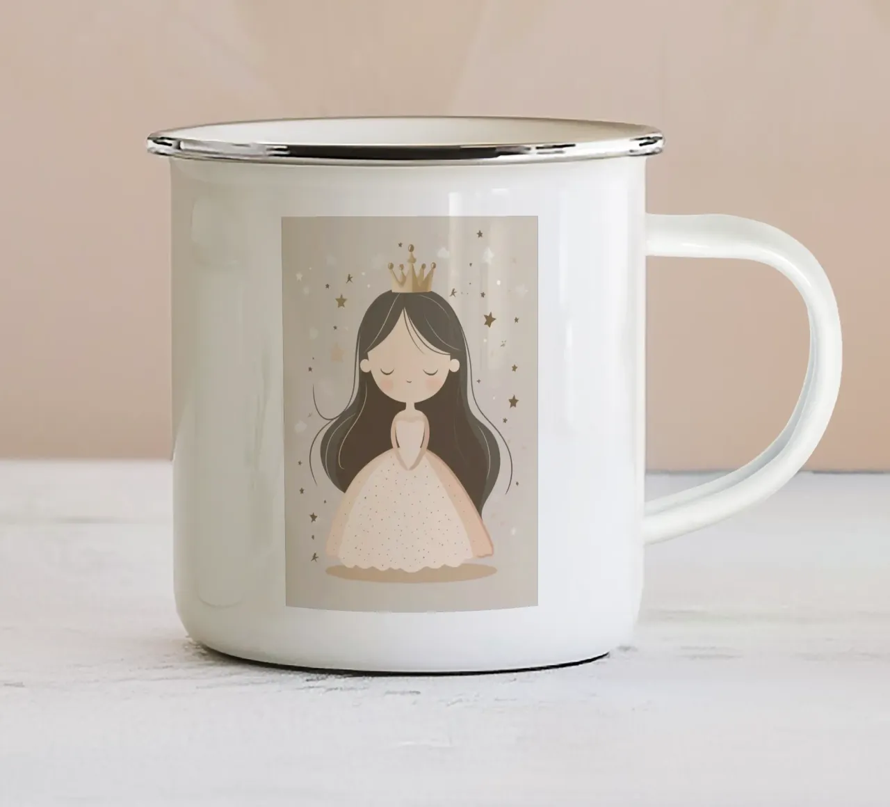 Principessa stravagante tazza in smalto da Happy Littles